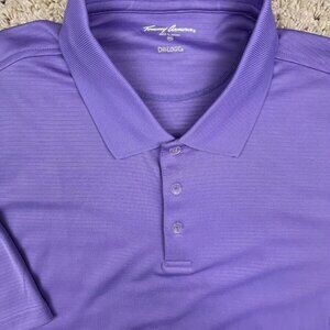 Tommy Armour Dri-Logic Mens Polo Shirt Adult 2XL XXL Golf Short Sleeve Purple